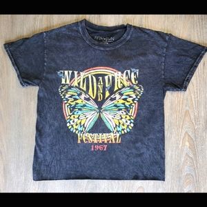 Fifth Sun "Wild & Free Festival" Retro Cropped Tee